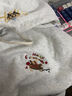 S·J·V·K可愛臘腸小狗刺繡連帽衛(wèi)衣女秋冬加絨加厚高級感軟糯休閑寬松外套 白灰色【秋冬加絨】 XL 曬單實拍圖