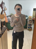 優(yōu)衣庫(kù)女裝柔軟羅紋條紋圓領(lǐng)T恤長(zhǎng)袖百搭打底內(nèi)搭秋冬新款480036 01 乳白色 L /160/88A 曬單實(shí)拍圖