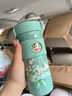 大嘴猴運動(dòng)保溫杯女潮流316不銹鋼帶提環(huán)健身男士便攜大容量學(xué)生水杯 【情侶杯】漫畫(huà)灰和新年紅 550ml 曬單實(shí)拍圖