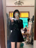 ROAR UTHAUG韓國學(xué)院風(fēng)套裝女短款西裝外套JK制服裙春夏高腰顯瘦百褶裙三件套 藏青色西裝+吊帶裙+襯衫(領(lǐng)帶) S 曬單實拍圖
