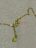 中國黃金（CHINA GOLD）黃金項鏈女款足金相思豆吊墜5G套鏈送七夕情人節(jié)禮物送女朋友老婆 相思豆套鏈 約4.2g 曬單實拍圖