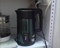 德國品質(zhì)電水壺 雙層防燙燒水壺熱水壺 全鋼內膽電熱水壺 3L 高貴綠+智能恒溫+長(cháng)線(xiàn) 曬單實(shí)拍圖
