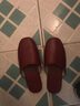 開(kāi)妮特(Kenniter)真皮拖鞋男女士春夏秋四季居家休閑防滑耐磨地板包頭拖鞋家用會(huì )所牛筋底 酒紅 26(適合37/38碼) 曬單實(shí)拍圖