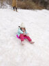 加加林（JAJALIN）滑草片滑雪片加厚雪球夹滑沙片儿童大人滑草板滑沙板冰车雪 加厚滑雪板粉色 实拍图