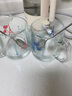 樂(lè )美雅鋼化玻璃杯帶把杯創(chuàng  )意家用開(kāi)水杯早餐杯耐熱泡茶杯微波爐牛奶杯子 溫感杯兩只380ml 曬單實(shí)拍圖