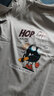 TEEK短袖t恤男裝衣服體恤衫 青少年卡通春夏季圓領(lǐng)男士休閑內搭上衣 HS609-灰色 M 曬單實(shí)拍圖