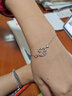 曼禾S925銀手鏈女士款生肖兔子紅繩手串首飾本命年生日禮物送女生朋友 曬單實(shí)拍圖