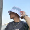 極地日記 漁夫帽男潮流遮陽(yáng)防曬帽子戶(hù)外出游盆帽春夏拼色時(shí)尚太陽(yáng)帽子 白紙鳶漁夫帽 曬單實(shí)拍圖