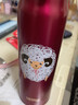 膳魔師（THERMOS）限量生肖聯(lián)名款保溫杯JNL-502羊年直飲杯男女學生便攜輕量水杯 紅色羊年600ML 曬單實拍圖