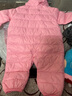 雅鹿2025新款輕薄寶寶嬰兒連體羽絨服連體衣冬季新生兒外出抱衣嬰幼兒 粉色 73 cm 曬單實(shí)拍圖