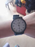 藍鉑麗手表男女學(xué)生韓版簡(jiǎn)約ins風(fēng)森系復古學(xué)院風(fēng)黑白情侶一對初高中生 黑帶白盤(pán) 手表+電池(收藏優(yōu)先發(fā)貨) 曬單實(shí)拍圖