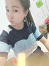 五個(gè)橘子短袖T恤女 2022夏季新款女裝洋氣顯白網(wǎng)紗鏤空冰絲針織T恤女淑女氣質(zhì)霧藍半袖女士性感上衣夏 圖片色 L(105-115斤) 曬單實(shí)拍圖