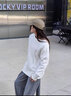JEEP SPIRIT長(cháng)袖T恤男士2026秋季新款日系簡(jiǎn)約寬松打底衫純色高品質(zhì)體恤 9119白色 XL 曬單實(shí)拍圖