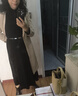 絲柏舍長袖大擺裙2025秋裝新款女優(yōu)雅收腰顯瘦圓領(lǐng)氣質(zhì)連衣裙 曬單實(shí)拍圖