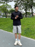HOTCHILLYS紅辣椒桃皮男防曬連帽徒步戶外跑步訓練服運動功能內(nèi)衣排汗速干衣 經(jīng)典黑 M 曬單實拍圖