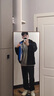 WASSUP HERMU官方新國標羽絨服男冬季新款羊羔絨90白鴨絨外套防寒保暖男士冬裝 220105米白色 XL （建議120-140斤） 曬單實(shí)拍圖