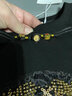 傾她DA碼復(fù)古刺繡T恤女短袖2024夏新款新中式打底衫寬松上衣春季 黑色 L建議90-110斤 曬單實拍圖