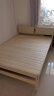 意米之恋实木床双人床软包卧室简约单人床实木床1.5m*2m*40cm高满铺RB-008 实拍图