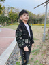 三葉豆（SANYEDOU）男童牛仔外套春秋款2023新款兒童衣服中大童男孩秋裝洋氣上衣 綠色 160cm 曬單實(shí)拍圖
