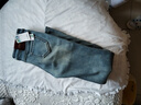 箐箐花水貂絨微喇2025年新款加絨加厚馬蹄褲淺藍色微喇彈力修身牛仔褲女 淺藍色（加絨長(cháng)褲） 2XL /30(125-135斤) 曬單實(shí)拍圖