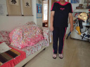 俞兆林（YUZHAOLIN）妈妈装中年妈妈夏装运动套装2024新款洋气中老年女短袖T恤两件套 咖色(长裤套装) 2XL125-140斤 实拍图