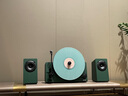 梵尼詩(shī)HiFi立式分體桌面臺式黑膠唱片機lp發(fā)燒電唱機留聲機客廳藍牙音響 暖莎綠色 曬單實(shí)拍圖