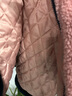 ASK JUNIOR女童棉服冬裝中大童加厚夾棉保暖棉衣兒童毛絨外套 粉色 130  曬單實(shí)拍圖