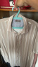威可多（VICUTU）男士短袖衬衫撞色条纹上衣舒弹亲肤商务领半袖衬衣VBW21254481 卡其（条纹衬衫） XL 晒单实拍图