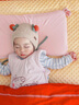 艾茵美（oinme）兒童枕頭0到1-3歲3-6歲幼兒園一歲以上寶寶記憶棉學生枕嬰兒四季 【精梳棉/粉】 1.5cm/2.5cm高度 T1段（0-1） 曬單實拍圖