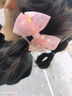 愛流行兒童蝴蝶結編發(fā)發(fā)夾女童發(fā)帶綁發(fā)馬尾發(fā)卡寶寶超仙飄帶公主頭飾發(fā)飾 7#組合4件套 曬單實拍圖
