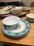 景德鎮（jdz）官方陶瓷碗碟餐具創(chuàng  )意個(gè)性奢華家用飯碗釉上彩宮廷琺瑯彩搬家禮物 藍琺瑯飯碗（兩只裝） 曬單實(shí)拍圖