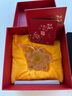 琉璃工房（LIULIGONGFANG） 琉璃工房 LIULI  桌面擺件 蓮花 清靜自心（配底座） 透明綠色 曬單實拍圖