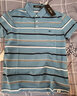 七匹狼【狼族生活】短袖T恤男夏冰絲光棉短t商務(wù)條紋翻領(lǐng)半袖POLO保羅衫 104(粉藍) L 170/88A 曬單實(shí)拍圖