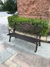 天裕成家具（TYC FURNITURE）戶(hù)外鑄鋁公園椅室外庭院休閑長(zhǎng)條凳椅子露天小區(qū)花園外擺景區(qū)座椅 1.8米古銅色-大八字公園椅 三樣可選 曬單實(shí)拍圖
