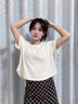韓風(fēng)chic純色短袖女裝ins新款夏季寬松休閑前短后長(zhǎng)設(shè)計(jì)感t恤上衣 杏色【廠家直銷 當(dāng)天發(fā)貨】 L 建議【105-120斤】 曬單實(shí)拍圖
