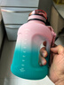 UZSPACE優(yōu)之大肚水杯大容量噸桶男女士運動(dòng)水壺高顏值夏季健身tritan杯子 漸變靈粉青-直飲款1700ml 曬單實(shí)拍圖