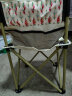 CAMELCROWN户外露营旅游便携小巧家用烧烤摆摊折叠椅 1142163002-2，米白，小号折叠椅 实拍图