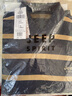 JEEP SPIRIT吉普男士長袖T恤春秋季翻領寬松舒適條紋休閑商務Polo領衫體恤潮 蘭色 M 曬單實拍圖