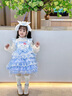 G.DUCKKIDS童裝洛麗塔公主裙女童連衣裙春秋季新款玉桂狗萬(wàn)圣節服裝蓬蓬裙女 裙子+打底襯衣 120 尺碼5~6歲【110-120cm】 曬單實(shí)拍圖