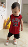 NIKE JORDAN 耐克AJ籃球服套裝23號(hào)球衣夏季兒童籃球背心+短褲2件套 正黑色 110 /52(4T) 【建議身高98-104】 曬單實(shí)拍圖