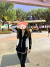 范德安（BALNEAIRE）【董璇同款】沖浪系列分體泳衣女士長(cháng)袖長(cháng)褲套裝防曬沙灘游泳度假 時(shí)尚黑白（上衣） M 【155-165cm/50-58kg】 曬單實(shí)拍圖
