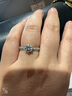 凡愛六爪莫桑鉆1二3克拉仿鉆星光皇后培育鉆鴿子蛋訂婚結(jié)婚戒女925銀 D色莫桑石 1克拉 曬單實拍圖