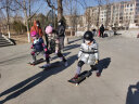 酷峰（kufun）轮滑护具全套头盔套装防护溜冰滑板滑雪陆冲板骑行成人儿童男女 7件套 黑色护具+头盔 S适合28至65斤 实拍图