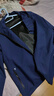 真維斯（JEANSWEST）外套男春秋季連帽開衫運動百搭上衣服戶外防風(fēng)沖鋒夾克男 藍色 L  曬單實拍圖