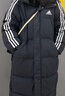 阿迪達斯 （adidas）羽絨服男冬季保暖外套加厚鴨絨長(cháng)款羽絨服 黑/白01T S  曬單實(shí)拍圖