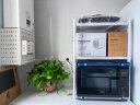 四季沐歌（MICOE）厨房置物架微波炉架可伸缩三层加厚款高度可调节烤箱架收纳架白色 实拍图