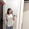 涵依婷天絲寬松短袖t恤不規則上衣女冰絲半袖側開(kāi)叉下擺中長(cháng)款圓領(lǐng)體恤 白色 M 曬單實(shí)拍圖