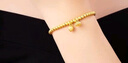 中國黃金（CHINA GOLD）黃金手鏈女足金兩世歡金手鏈蓮蓬轉(zhuǎn)運(yùn)金珠手串七夕情人節(jié)生日禮物 【當(dāng)日/次日達(dá)】兩世歡手串 約2.4-2.5g 曬單實(shí)拍圖