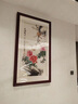 云儒唐樊蘇州手繡刺繡掛畫(huà)蘇繡純手工玄關(guān)老板辦公室客廳掛飾牡丹花豎款畫(huà) 牡丹花 70*135厘米 曬單實(shí)拍圖