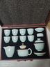 金鑲玉仿宋汝窯茶具套裝 開片可養(yǎng)家用陶瓷茶壺公道杯泡茶送禮禮盒裝 凌霜冰花仿宋汝窯套裝 曬單實拍圖